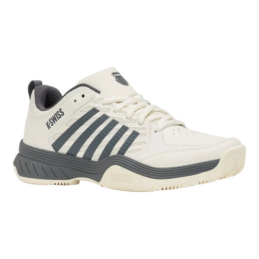 KSwiss Tennis Shoes Court Express 2 Clay/Sand Court 2026 cream white/grey Men's