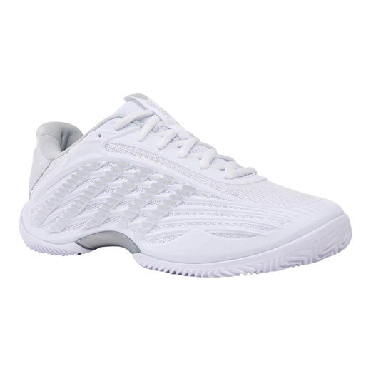 KSwiss Hypercourt Express 3 Clay/Sand Court Tennis Shoes White/Silver Ladies