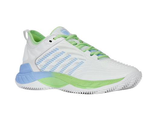 KSwiss Tennisschuhe Hypercourt Supreme 2 HB Clay/Sandplatz weiss/grün/blau Damen