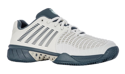 KSwiss Tennis Shoes Express Light 3 HB Clay/Sand Court White/Teal Blue Men's