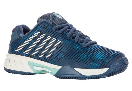 KSwiss Tennisschuhe Hypercourt Express 2 HB Clay/Sandplatz 2024 tealblau/weiss Kinder