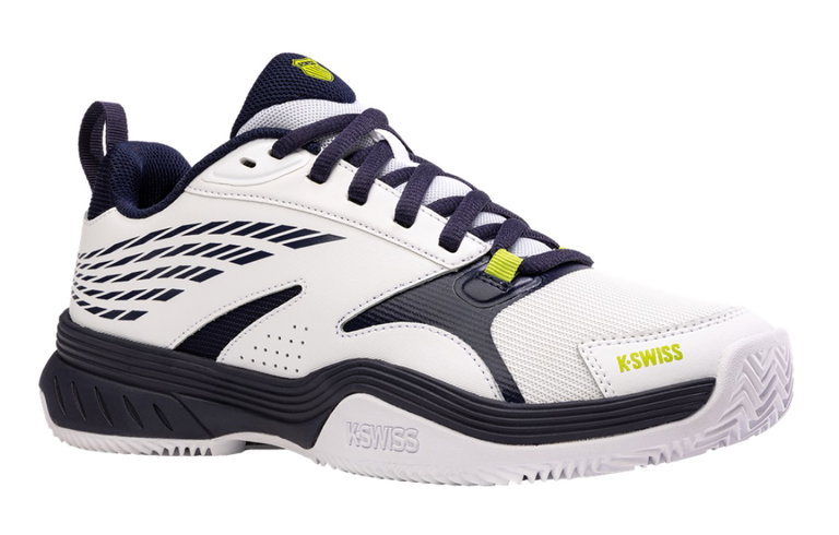 KSwiss Tennisschuhe Speedex HB Clay/Sandplatz 2024 weiss/peacoatblau/limegrün Herren