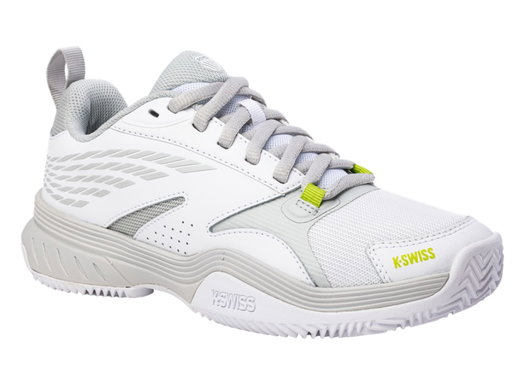 KSwiss Tennis Shoes Speedex HB Clay/Sand Court - white/grey/lime green Women