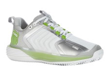 KSwiss Tennis Shoes Ultrashot 3 HB Clay/Sand Court White/Grey/Lime Green Women