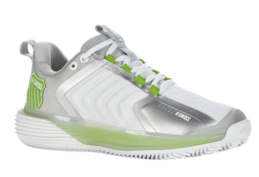 KSwiss Tennisschuhe Ultrashot 3 HB Clay/Sandplatz weiss/grau/limegrün Damen