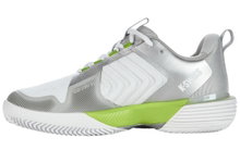 KSwiss Tennis Shoes Ultrashot 3 HB Clay/Sand Court White/Grey/Lime Green Women