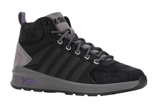 KSwiss Winterschuhe Sneaker Vista Trainer Mid (Leder) schwarz/charcoal Herren