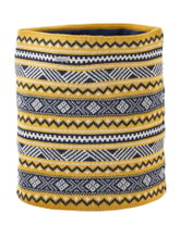 Kama multifunctional scarf (neck scarf) S35 - merino wool - yellow - 1 piece