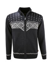 Kama Sweater Pullover 4065 Full Zip (Merinowolle) graphitgrau Herren