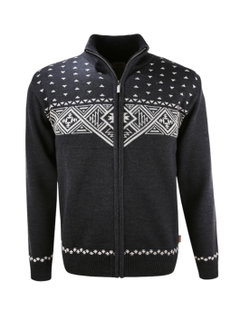 Kama Sweater Pullover 4065 Full Zip (Merinowolle) graphitgrau Herren