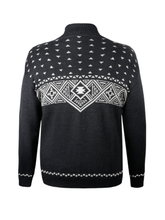 Kama Sweater Pullover 4065 Full Zip (Merinowolle) graphitgrau Herren