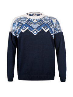 Kama Sweater Pullover 4068 (Merinowolle-Mischung) navyblau Herren