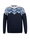Kama Sweater Pullover 4068 (Merinowolle-Mischung) navyblau Herren