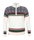 Kama Sweater Pullover 4097 Half Zip mit Nordischen Muster (Merinowolle, sehr warm) weiss Herren