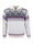 Kama Sweater Pullover 471 Half Zip mit Wintermotiv (Merinowolle-Mischung) weiss Herren