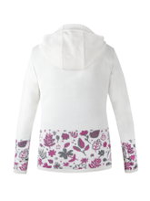 Kama Kapuzenpullover 5050 Full Zip (Merinowolle-Mischung, winddicht, atmungsaktiv) weiss Damen