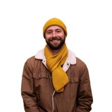 Kama Scarf (100% Merino Wool) S07 - yellow 170m x 22cm - 1 piece