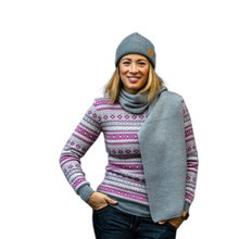 Kama Scarf (100% Merino Wool) S07 - dark grey 170m x 22cm - 1 piece