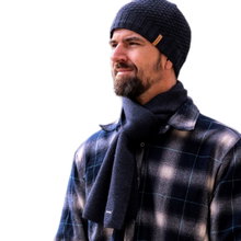 Kama Scarf (100% Merino Wool) S07 - navy blue 170m x 22cm - 1 piece