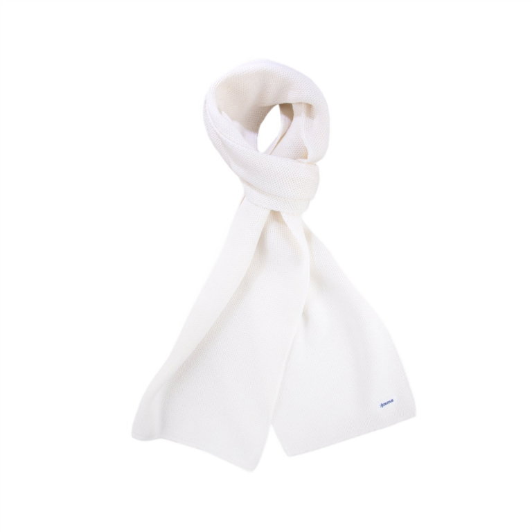 Kama Schal (Merinowolle-Mischung) S22 - weiss 170m x 22cm - 1 Stück