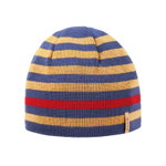 Kama Strickmütze (Beanie) A162 Merino - blau/rot/gelb - 1 Stück