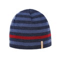 Kama Strickmütze (Beanie) A162 Merino - navyblau/blau/rot - 1 Stück