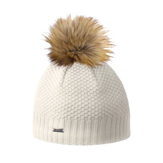 Kama Strickmütze (Bommel) A166 Merino - Damen weiss - 1 Stück