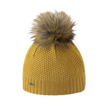 Kama Strickmütze (Bommel) A166 Merino - Damen gelb - 1 Stück
