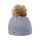 Kama Strickmütze (Bommel) A166 Merino - Damen grau - 1 Stück