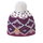 Kama knitted hat (pom-pom) A186 Kamakadze Merino - Ladies pink/blue/white - 1 piece