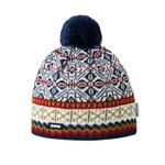 Kama Strickmütze (Bommel) AW76 Merino (winddicht) - navyblau/weiss/rot - 1 Stück