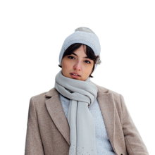 Kama knitted hat (pom-pom) A173 Merino - ladies navy blue/white - 1 piece