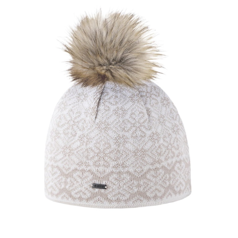 Kama Strickmütze (Bommel) A173 Merino - Damen weiss- 1 Stück