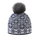 Kama knitted hat (pom-pom) A173 Merino - ladies navy blue/white - 1 piece