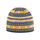 Kama knitted hat (beanie) A174 Merino - ladies light blue/white/yellow - 1 piece