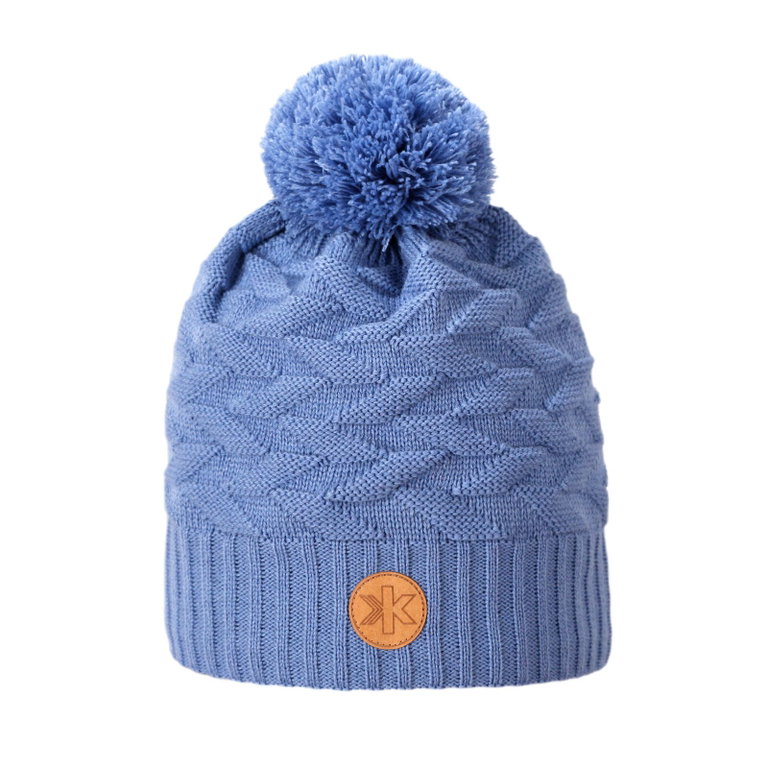 Kama Strickmütze (Bommel) AW71 Merino Kamakadze (winddicht) - hellblau - 1 Stück