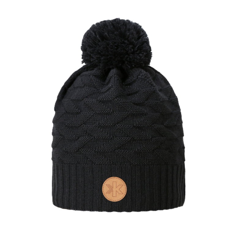 Kama Strickmütze (Bommel) AW71 Merino Kamakadze (winddicht) - graphitgrau - 1 Stück