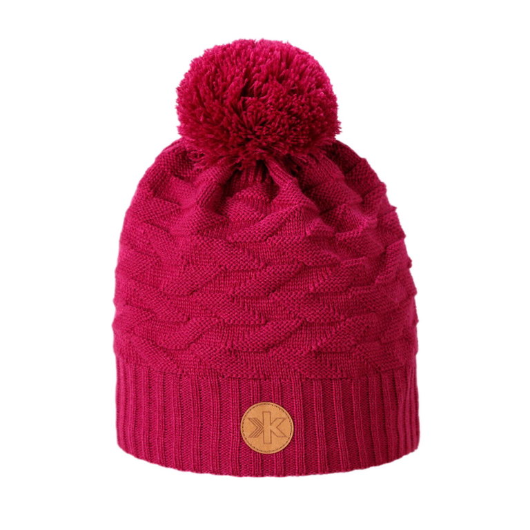 Kama Strickmütze (Bommel) AW71 Merino Kamakadze (winddicht) - pink - 1 Stück