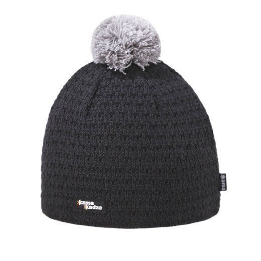 Kama Strickmütze (Bommel) K36 Merino Kamakadze - graphitgrau/grau - 1 Stück