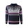 Kama Sweater Pullover 3371 Half Zip mit Nordischen Muster (warm, winddicht) dunkelblau Herren