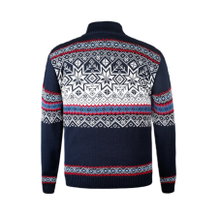 Kama Sweater Pullover 3371 Half Zip mit Nordischen Muster (warm, winddicht) dunkelblau Herren