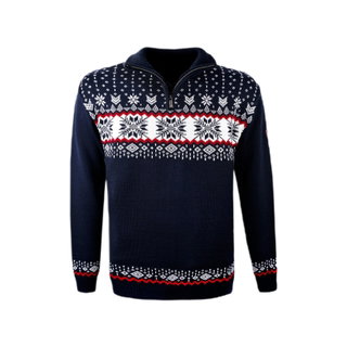 Kama Sweater Pullover 4054 Half Zip (warm, Strickmaterial) dunkelblau Herren