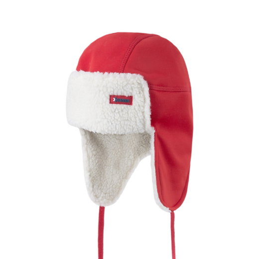 Kama Wintermütze (Ohrenmütze) AW65 Lapon Soft Shell (winddicht) - rot/weiss - 1 Stück