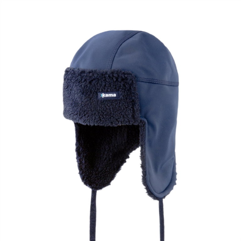 Kama Wintermütze (Ohrenmütze) AW65 Lapon Soft Shell (winddicht) - navyblau - 1 Stück