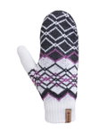 Kama Winterhandschuhe (Fäustling) R112 aus Merinowolle - weiss/grau - 1 Paar