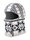 Kama Sturmhaube DW22 (windproof, breathable, very warm) - white/black - 1 piece