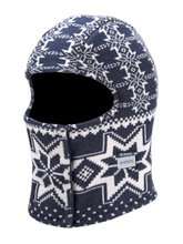 Kama Sturmhaube DW22 (windproof, breathable, very warm) - navy blue/white - 1 piece