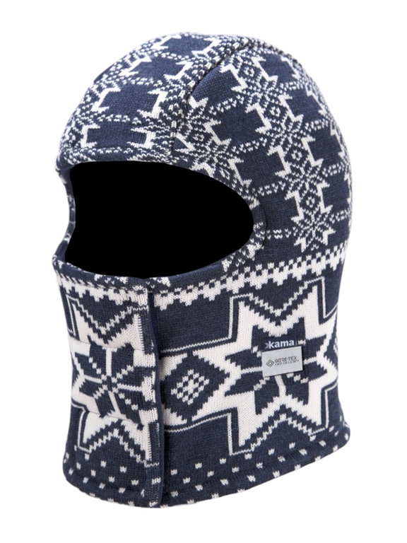Kama Sturmhaube DW22 (winddicht, atmungsaktiv, sehr warm) - navyblau/weiss - 1 Stück