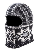 Kama Sturmhaube DW22 (windproof, breathable, very warm) - black/white - 1 piece