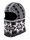 Kama Sturmhaube DW22 (windproof, breathable, very warm) - black/white - 1 piece